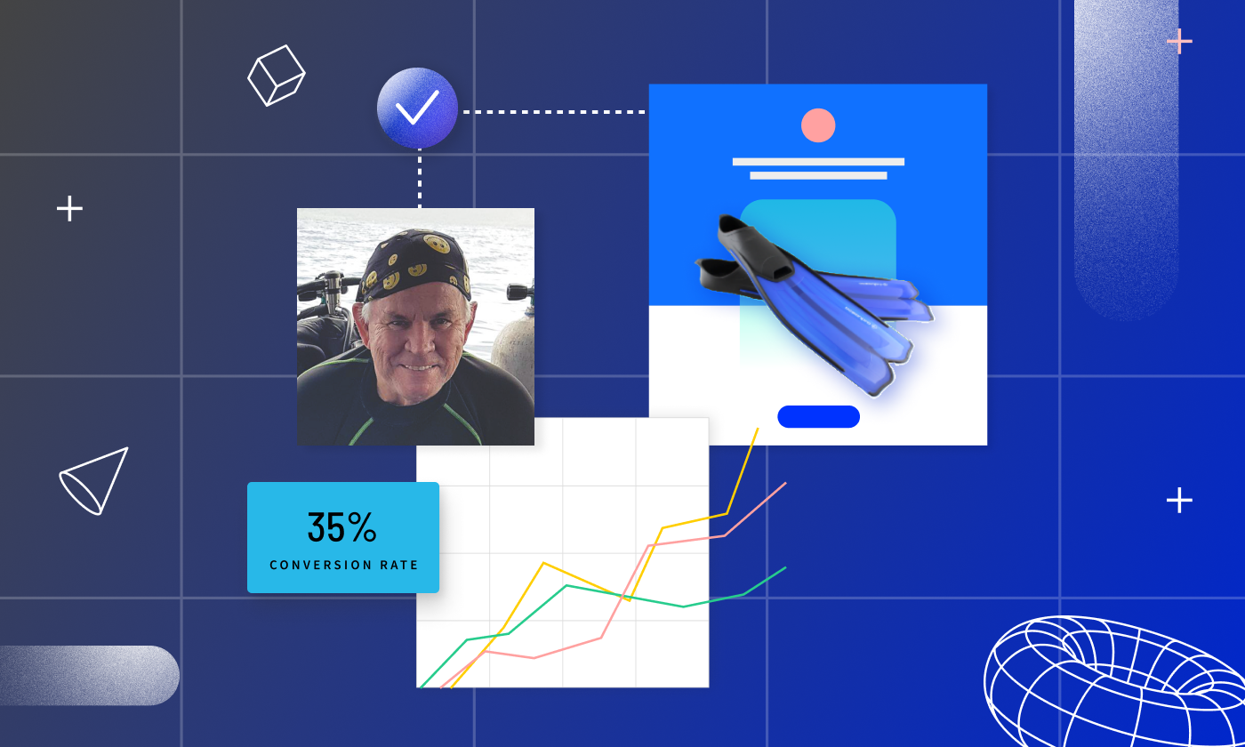 Scuba Diving case study of using AI landing page builder