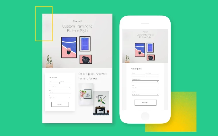 Desktop versus Mobile view